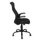 Monarch Specialties - 7248 Chaise De Bureau Multi-Position- Noir/Tissu Noir/-Conforme aux normes BIFMA pour le mobilier de bureau