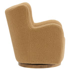 Modway - Montrose Ailier Sherpa Chaise pivotante d’accent - Noyer de chameau-Glissières de plancher sans marquage