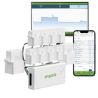 Emporia - Vue 3 Moniteur d'énergie domestique avec 8 capteurs de niveau de circuit 50A-Fournit surveillance et gestion énergétique vingt quatre heures permettant aux propriétaires automatiser gérer et contrôler consommation électrique en tout temps, aide à prévenir réparations coûteuses conserver énergie réduire coûts électricité et surveiller performance comptage net solaire, protégé par une garantie un an