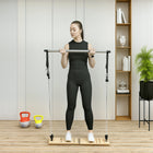 Soozier - Kit De Barre De Pilates - Équipement De Pilates Avec Bandes De Résistance - Gris-Combinez différentes bandes de résistance selon vos besoins  