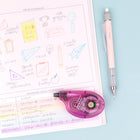 Ruban de correction rétro Tombow MONO - Paquet de 10-4 mm x 10 m (1/6 po x 394 po). Ruban blanc. Non rechargeable. 10/CHACUN assortiment de couleurs dans une boîte et enveloppé.
