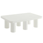 Modway - Cleo 54 po Rectangulaire Table basse - Blanc-Assemblée requise