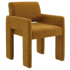 Modway - Daven Tissu Chaise de salle à manger rembourrée in Cuivre-Fauteuil polyvalent pour salle à manger