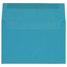 JAM Paper - Enveloppes d'invitation colorées A8 - 5,5 x 8,125 - bleu recyclé - Paquet de 50-Caractéristiques de l'enveloppe : Fermeture à rabat droit gommé, finition en papier lisse de haute qualité, fabriquée avec 30 % de matériaux recyclés