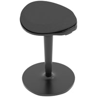 HOMCOM - Chaise ergonomique oscillante - tabouret inclinable réglable avec mouvement de balancement - noir-Conception oscillante avec rotation et inclinaison de 5 degrés, favorise une assise active, améliore la concentration et la posture 