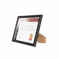 St. James - Cadre pour documents/certificats St. James - pour documents de format lettre 8,5 po x 11 po - noir - paquet de 6-Cadre noir classique offrant une apparence professionnelle et intemporelle