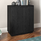 Hudson&Canal - Meuble d'appoint Mansfield de 71 cm de largeur, , grain noir-Caractéristiques assemblage facile