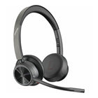 HP - Casque USB-A Poly Voyager 4320 certifié Microsoft Teams + dongle BT700-Boostez votre productivité grâce à un confort continu, jusqu'à 24 heures d'autonomie en conversation et une connectivité à plusieurs appareils. Prolongez votre temps de conversation en utilisant le socle de charge de bureau ou le casque en mode USB filaire.