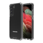 AXS - PROShield etui transparent teste contre les chutes pour Samsung Galaxy S21 FE 5G, Noir-Coin renforçis absorbent les chocs en creant un coussin d'air entre l'appareil et les surfaces