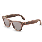 Ray-Ban Meta - Lunettes Skyler Gen 2 AI - Verres Transitions transparents/marrons - Monture pêche brillante-3K Ultra HD pour la vidéo la plus haute résolution