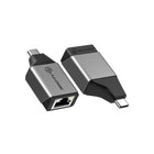 Adaptateur ALOGIC Ultra Mini USB-C mâle RJ45 GB Ethernet femelle-Petit mais puissant - Cet appareil offre une liberté de mouvement inégalée pour vos présentations en déplacement. Avec un poids de moins de 20 g, il est incomparable en termes de taille et de poids et se glisse facilement dans n'importe quelle sacoche d'ordinateur portable, sac à main ou poche, sans prendre de place. Sa taille compacte permet également d'utiliser facilement un port USB-C existant avec un ordinateur plus récent. La conception d