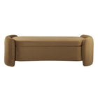Modway - Nebula Velours Performance Rembourré Banc - Cognac-6