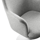 Modway - Lippa Salle à manger pivotante Rembourré Fauteuil - Blanc gris clair-9
