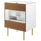 Modway - Daybreak 24" Armoire de toilette de salle de bain (lavabo non inclus) - Blanc-Assemblée requise