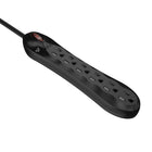 BlueDiamond - defend protecteur de surtension de 15 pieds avec 6 prises paquet de 2, noir-Cordon d’alimentation robuste de 15 pi - Longueur parfaite pour réduire l’encombrement et maximiser la commodité