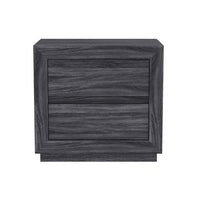 Manhattan Comfort - Table de nuit contemporaine Soren 26" à 2 tiroirs - Gris charbon-Conçu avec un stratifié à grain de bois de haute qualité, offrant l'apparence du bois naturel avec une durabilité accrue