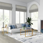 Hudson&Canal - Table basse ronde gigogne Mitera - Laiton-Nettoyer avec un chiffon doux et sec, sans produits chimiques agressifs ni produits de nettoyage abrasifs