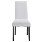 Modway - Parcel Restauration Tissu rembourré Fauteuil d’appoint - Blanc-Capacité de poids de la chaise : 285 lb.