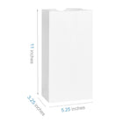 Reliabag - Sac pour ordonnances No.5 5,25 po P x 3,25 po l x 11 po H, blanc, 1000/caisse-Construction en papier robuste – Papier blanc durable conçu pour résister à une utilisation quotidienne en pharmacie