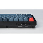 Keychron - V1 Max RGB Wireless Mechanical Keyboard - Brown Switch - 75% Layout with Knob - Carbon Black-Éclairage RVB orienté vers le sud : Les LED RVB orientées vers le sud sont conçues pour mieux illuminer le rétroéclairage du clavier depuis l'angle du typiste avec les touches premium en PBT non translucides installées. L'éclairage RGB orienté vers le sud est également exempt d'interférences lorsque les utilisateurs installent des touches alternatives de profil OEM ou Cherry sur le clavier.