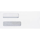 Nebs Business Products - Enveloppes confidentielles Deluxe autocollantes à deux fenêtres - 8-3/4" x 3-3/4" - Blanc - Paquet de 500-Grâce au motif intérieur teinté de confettis noirs, personne ne peut voir les informations confidentielles par transparence
