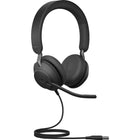 Jabra - Casque supra-auriculaire filaire mono USB-C Evolve2 40 SE avec câble d'extension - Unified-Certifié Communications Unifiées (UC)
