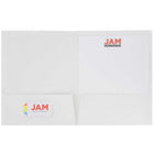 JAM Paper - Chemises plastifiées brillantes à deux pochettes - couleurs professionnelles assorties - Paquet de 6-Taille: 9,5 x 12 pouces
