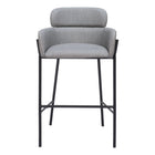 Zuo - Bremor Tabouret de bar - Gris ardoise-Tissu polyester douillet