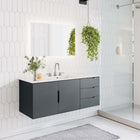 Modway - Vitality Évier simple 48" Vanette de salle de bain - Gris blanc-Construction en MDF et panneau de particules