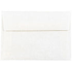 JAM Paper Enveloppes d'invitation parchemin A1 4 barres - 3,625 x 5,125 po - Blanc recyclé - 50/paquet (900926656I)-Couleur : blanc, Les enveloppes présentent une finition parchemin marbré pour une touche élégante
