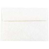 JAM Paper Enveloppes d'invitation parchemin A1 4 barres - 3,625 x 5,125 po - Blanc recyclé - 50/paquet (900926656I)-Couleur : blanc, Les enveloppes présentent une finition parchemin marbré pour une touche élégante