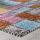 Modway - Success Mosaïque géométrique abstraite de Nyssa Tapis de 5 pi l x 8 pi L - Multicolore-Dessous en caoutchouc de prise