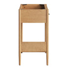 Modway - Zaire 30" Armoire de toilette de salle de bain (lavabo non inclus) - Naturel-Jambes effilées
