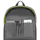 Vangoddy - Sac à dos de voyage léger et décontracté pour ordinateur portable 15 pouces - Gris/Vert citron-Nylon résistant conçu pour un usage quotidien