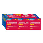 BAZIC Products - Recharge de ruban adhésif, ruban transparent, 3/4 po x 1296 po, 2 paquets de 12-Ruban invisible avec finition mate pour une utilisation générale