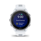 Garmin - Forerunner 170 - Whitestone avec bracelet Whitestone/Cloud Blue-Le statut VFC vous permet d'obtenir une compréhension approfondie de votre état de santé général, de votre entraînement et de votre récupération grâce à la variabilité de la fréquence cardiaque, mesurée pendant votre sommeil par l'analyse des variations d'intervalles entre chaque battement