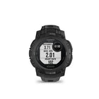 Garmin - Instinct 3 - 45 mm, solaire, édition tactique, noir avec bracelet noir-GUIDEZ L'OPÉRATION - Naviguez en toute confiance avec une boussole 3 axes, un altimètre barométrique et un GPS multibande avec la technologie SatIQ, qui offre un positionnement supérieur tout en optimisant la durée de vie de la batterie.