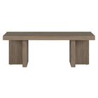 Hudson&Canal - Table basse rectangulaire Dimitra 44"L - Chêne gris vieilli-La table est fabriquée à partir de matériaux MDF de haute qualité et durables