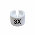 Eddie's - Marqueurs de taille mini pour cintres - 3X - Sizer blanc avec impression noire - Paquet de 100-Repères de taille pour les cintres