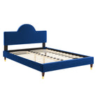 Modway - Aurora Performance Velvet Lit Queen, Marine-Lit Queen