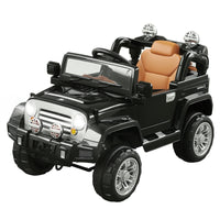 Aosom - camion jouet électrique pour enfants 12v avec télécommande - noir-Fonctionne avec une pédale et un volant pour les enfants de 3 à 6 ans 