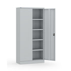 Ceha Canada - Armoire de rangement métallique RTA - 36 po L x 77 po H - Gris clair-6