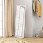 HOMCOM - Miroir pleine longueur - 21 po l x 64 po H - rose-Matériau : MDF, verre trempé 