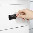 Kleankin - Armoire haute de salle de bain autoportante avec tiroir - blanc-Matériaux : MDF, panneau de particules 