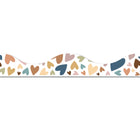 Ashley Productions - Bordure festonnée magnétique - Cœurs « Tout le monde est le bienvenu » - 12 pi/paquet - Paquet de 6-Chaque pièce mesure 2,5 cm de haut sur 30,5 cm de large