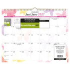 At A Glance  - Calendrier mural mensuel aquarelle 2027 - 11 7/8 po H x 14 7/8 po l - bilingue-Calendrier mural presentant un magnifique design aquarelle d'une couleur differente chaque mois
