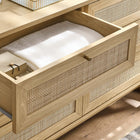 Modway - Soma 6 tiroirs Commode, Chêne-MDF et panneau de particules