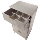 Manhattan Comfort - Granville commode moderne haute étroite et standard - gris clair - ensemble de 2-Assemblage à domicile requis Tout le matériel inclus