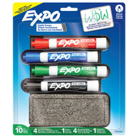 Expo - Support aimanté pour surface à effacement à sec-Ce support aimanté organise et range vos marqueurs et votre effaceur sur toute surface à effacement sec.