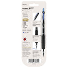 uni-ball - Stylos gel rétractables 207 – 0,7 mm – bleu – paquet de 3-L’encre gel résistante à l’eau et à la décoloration vous aide à composer des documents de haute qualité durables que vous pouvez archiver